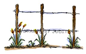 O-126-HK Barbed Wire Fence